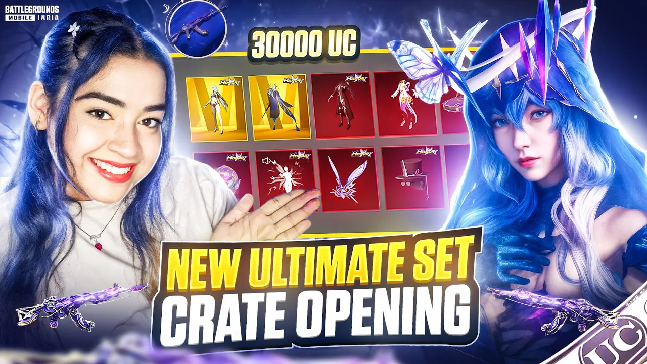 🔥30,000 UC THE HERMIT’S BLESSING SET CRATE OPENING |NEW HONOR SPIN CRATE OPENING |BGMI CRATE OPENING