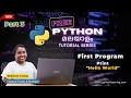 First Python Program Hello World Python Programming Tutorial Malayalam Python for Beginners
