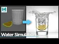 Water Simulation 3D Liquid Splash by using Maya 3D and Bifrost