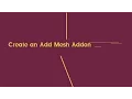 Create an Add Mesh Addon in Blender Python tutorial