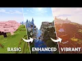 Minecraft Comparison Sildur s Basic vs Enhanced vs Vibrant Shaders