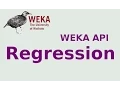 WEKA API Regression in WEKA