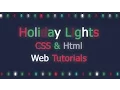 CSS Html Holiday Christmas Lights Blink Animation effect