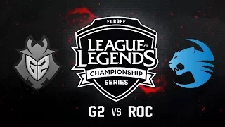 G2 vs. ROC - Week 10 Game 3 | EU LCS Summer Split | G2 Esports vs. Roccat (2017)