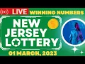 New Jersey Evening Lottery Drawing Results - 01 Mar 2023
