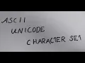 ASCII UNICODE AND CHARACTER SET IN JAVA ICSE COMPUTER 10