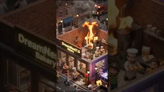 DreamNest7 5 Bakery Fire Rescue Tiny People vs Giant Hand Miniature CGI Rescue Story