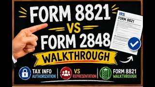 Form 8821 Walkthrough Tax Information Authorization Explained Form 8821 vs Form 2848