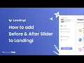 How to add a Before and After Slider to Landingi