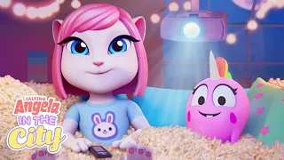 Popcorn Movie Night! 🍿🥳  Talking Angela: In the City | Cartoons for Kids