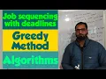 job sequencing with deadlines using greedy method DAA
