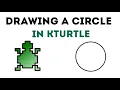 How to draw a Circle in Kturtle Coding with Repeat Command
