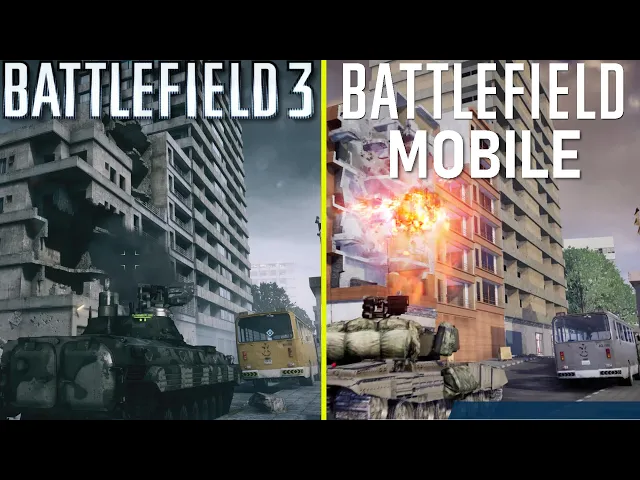 Battlefield Mobile vs Battlefield 3 Early Graphics Comparison