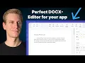 This React Document Editor DOCX Is All Your App Needs