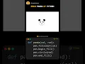 Draw panda by Python