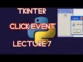 How to link Buttons with functions with Tkinter Click event Python Tkinter