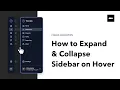 Interactive Sidebar in Figma on Hover - Easy Tutorial