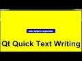 PyQt5 QtQuick Drawing Text In Window