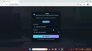 Apartment Visitor Management System Project using Python Django