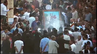 مباشر صلاة رفع البخور وزفة الشهيد العظيم مارجرجس الروماني بديره بالرزيقات اليوم الثاني 10 11 2025 