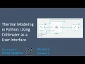 Thermal Modeling in Python Using Collimator as a User Interface