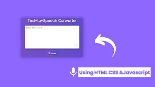 Text to Speech Using JavaScript JavaScript Projects Becodewala
