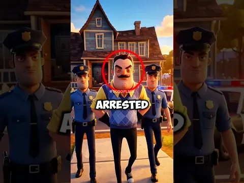 The Hello Neighbor is Finally Arrested... #shorts #helloneighbor