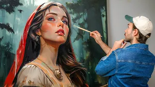 It Took Me One Year to Paint Red Riding Hood