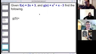 2 Review Functions Function Notation