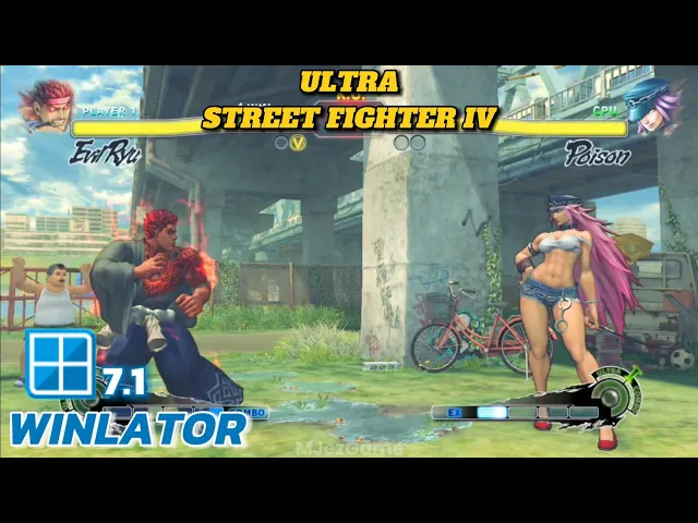 Winlator - Gameplay Ultra Street Fighter IV - Windows