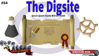 OSRS How To Complete Digsite Quest 2020 Quick Quest Guide Urdu Hindi