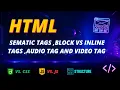 Learn HTML Tags Easily Semantic Block Inline Elements
