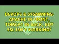 DevOps SysAdmins Apache in Front Tomcat in Back but SSL isn t working 6 Solutions