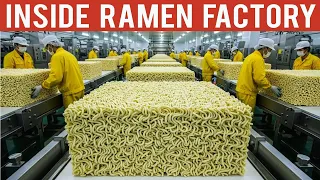 Inside the Ramen Factory || How Instant Ramen Noodles Are Made.