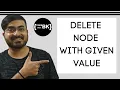 Delete a Node with Given Value in a Linked List in Java Data Structures Tutorial