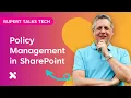 Mastering Policy Management in SharePoint The 6 Step Process for Compliance