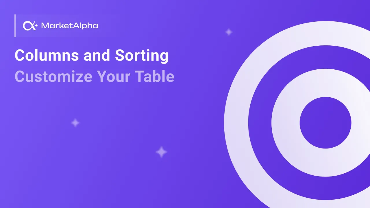 Columns and Sorting Customize Your Table 3 min