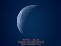 Moon Phase - December 18 2022 11 02 AM CST 9th Moon Day 25