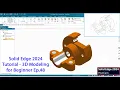 Solid Edge 2024 tutorial - 3D Modeling for Beginner Ep 48