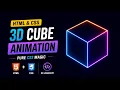 This 3D Cube is Made Only with CSS