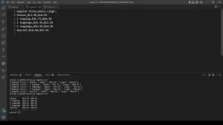 Pizza - Problem Set 6 CS50 s Introduction to Programming with Python