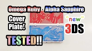 Pokemon Cover Plate for New 3DS TESTED Omega Sapphire
