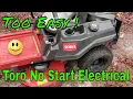 Must See Toro Zero Turn No Start