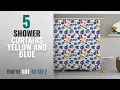 Top 10 Shower Curtains Yellow And Blue 2018 Flower Decor Shower Curtain by Ambesonne Nature