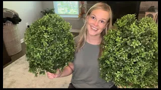 WHY I love these faux boxwood shrubs Link in description