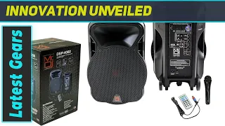Mr Dj DSP-4000 15 2 Way Portable Speaker with Bluetooth FM Radio and DSP Player