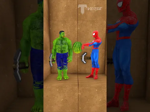 Help Spider-man Survive the Ice Island with Evil TUNG TUNG SAHUR & Hulk