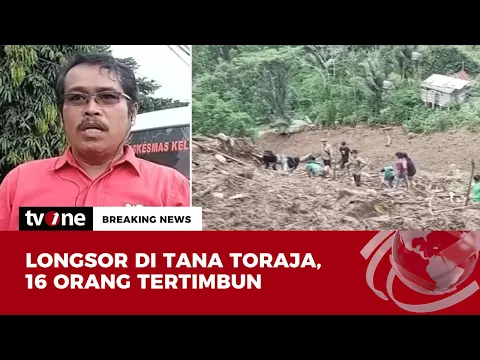 Tanah Longsor di Tana Toraja Menimbun Empat Rumah dan 16 Orang Warga