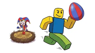 Noob 🥚steal an egg from Pomni roblox