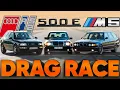 The Fastest 5-seaters of the 1990s W124 500E v RS2 v M5 Touring ND2 Cammisa Ultimate Drag Race